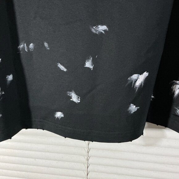 Punk Balenciaga paint distressed tee - Picture 6 of 8